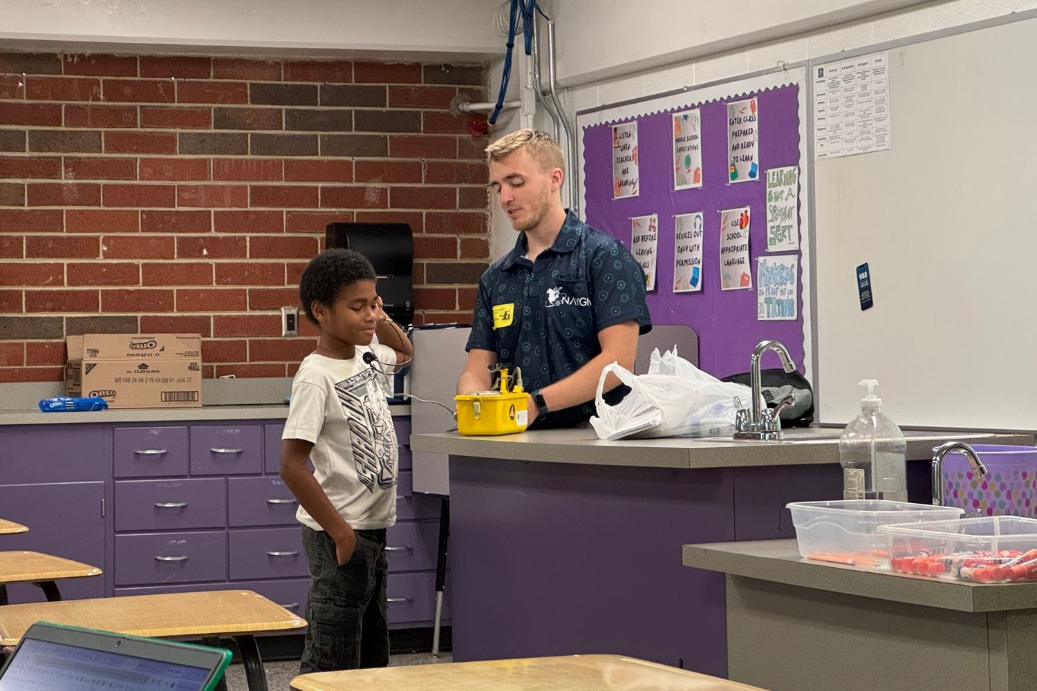 DCVPA student taking part in STEM activities