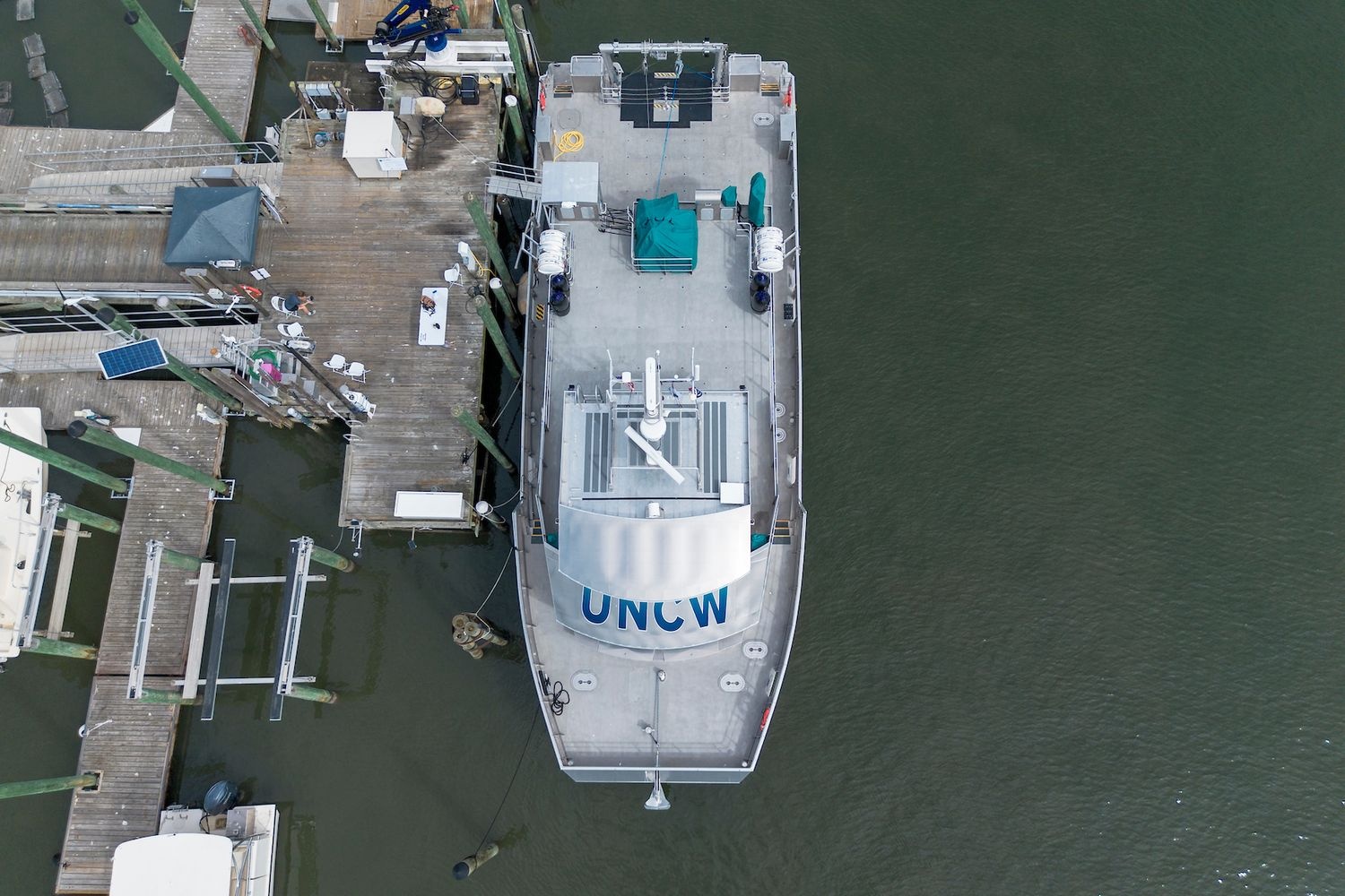 bird's eye view of the R/V Osprey